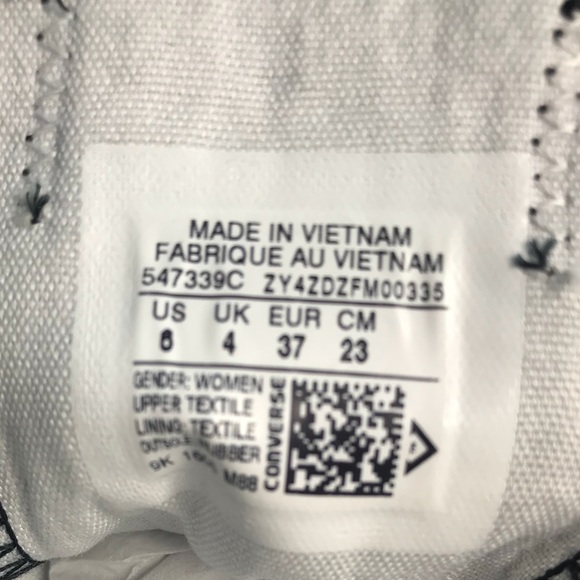 NWT Converse 💥CT Fancy OX Black WMNS AUTHENTIC - Picture 6 of 6